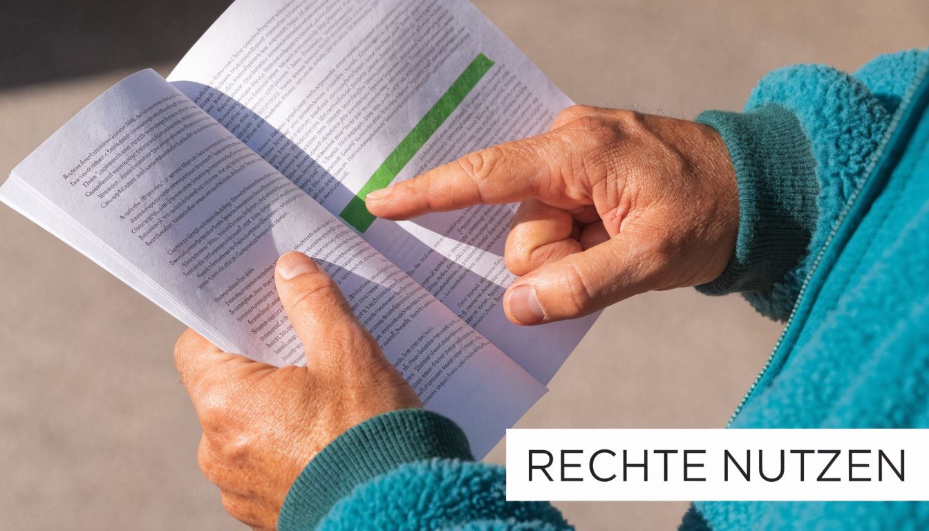 Eine Person liest ein Informationsheft über arbeitsrechtliche Bestimmungen und die Eingruppierung für Erzieherinnen im öffentlichen Dienst.