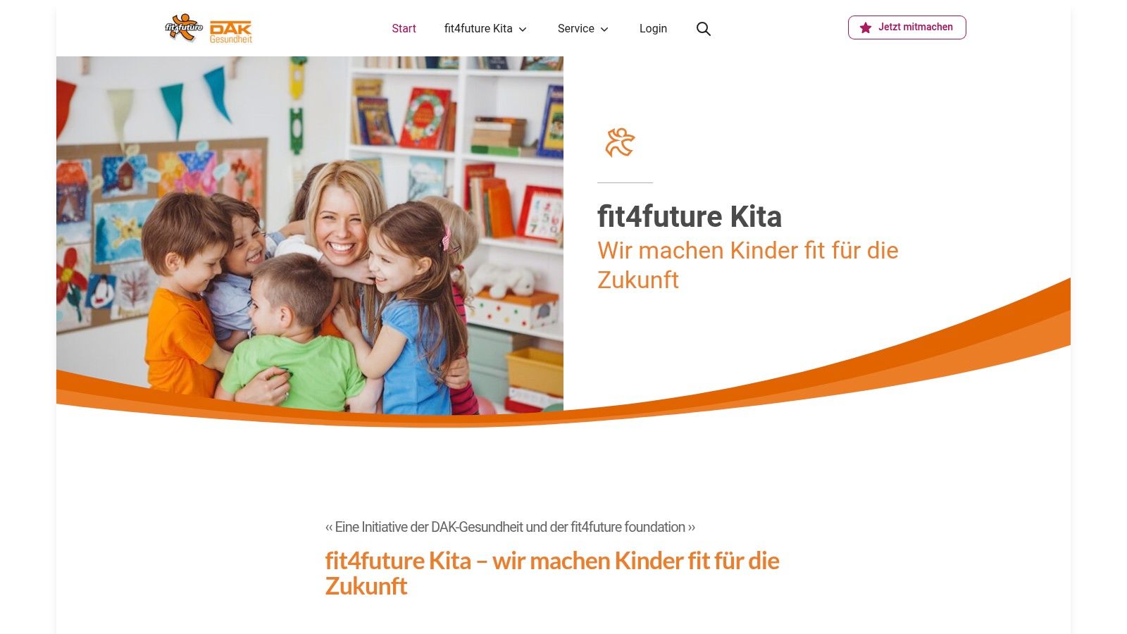 fit4future Kita (DAK‑Gesundheit + fit4future foundation)