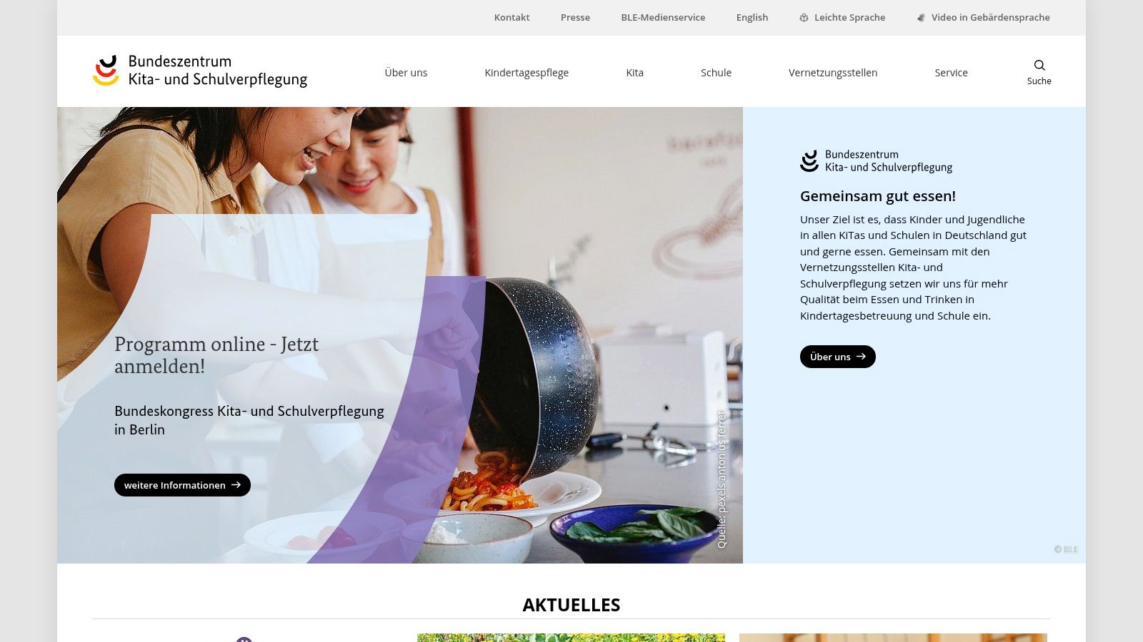 Vernetzungsstellen Kita‑ und Schulverpflegung (GemeinsamGutessen.de)