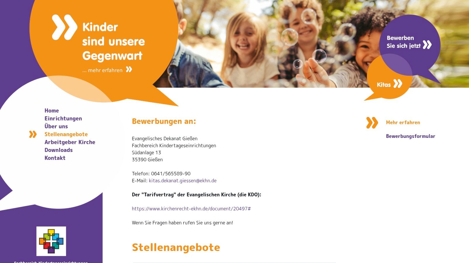 Evangelisches Dekanat Gießen und seine Kindertageseinrichtungen